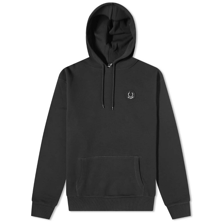 Photo: Fred Perry x Raf Simons Patch Popover Hoody in Black