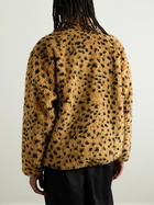 Wacko Maria - Reversible Leopard-Print Fleece and Ripstop Jacket - Orange