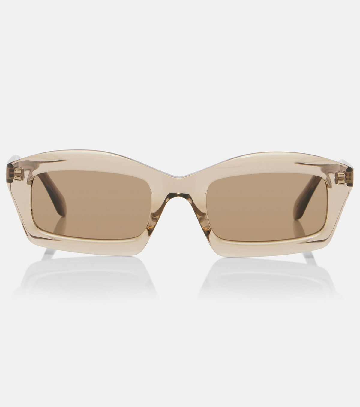 Alaïa Lettering Logo rectangular sunglasses