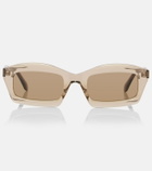 Alaïa Lettering Logo rectangular sunglasses