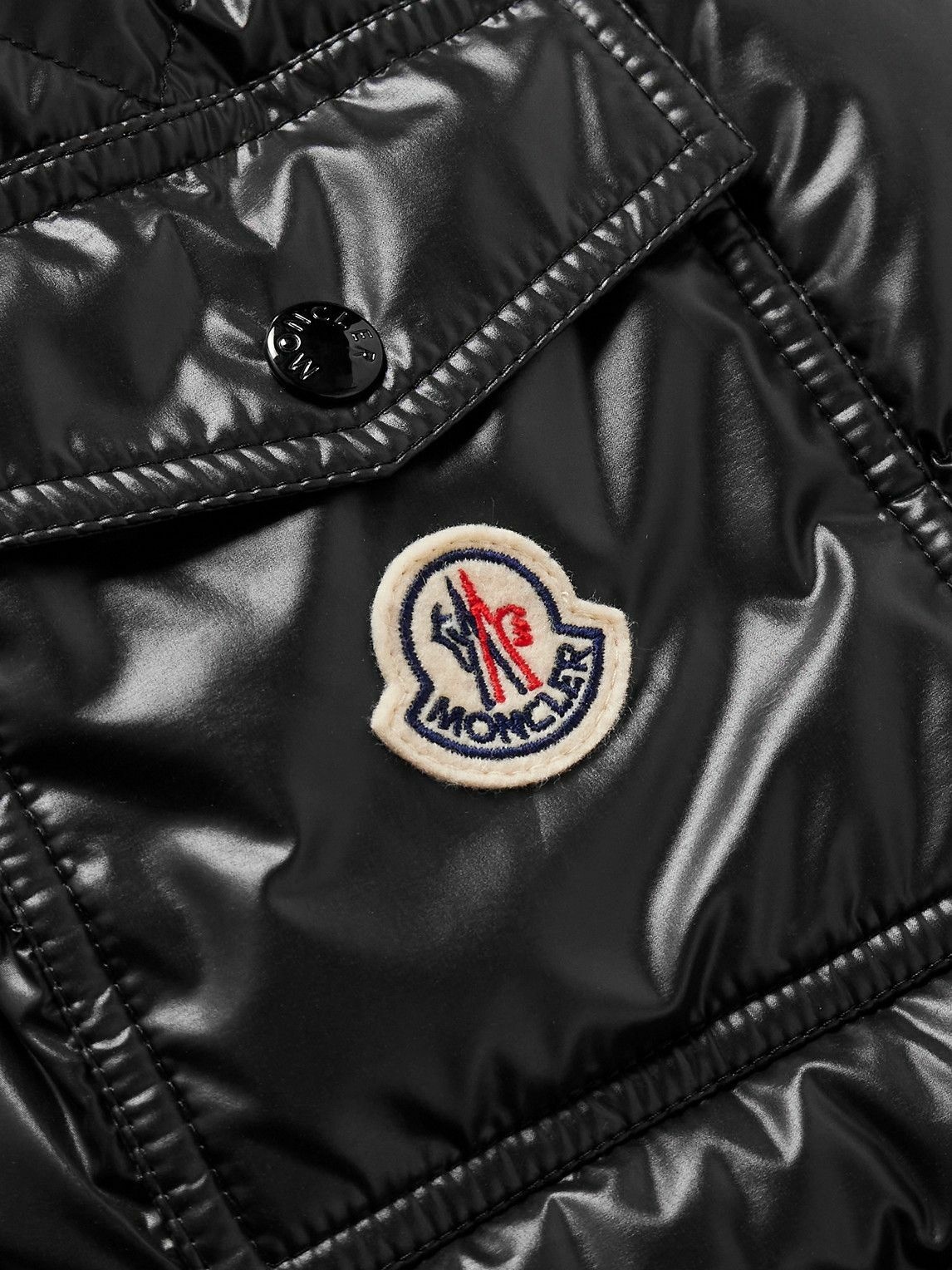 Moncler - Logo-Appliquéd Quilted Shell Down Jacket - Black Moncler