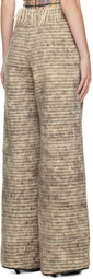 Luna Del Pinal Grey Blanket Trousers