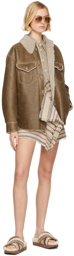 Isabel Marant Etoile Beige Jiloa Short Skirt