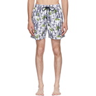 Vilebrequin White Moorea Bamboo Song Swim Shorts