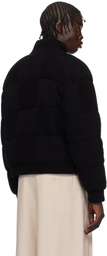 Guest in Residence Black & Blue Quilted Reversible Puffer Jacket