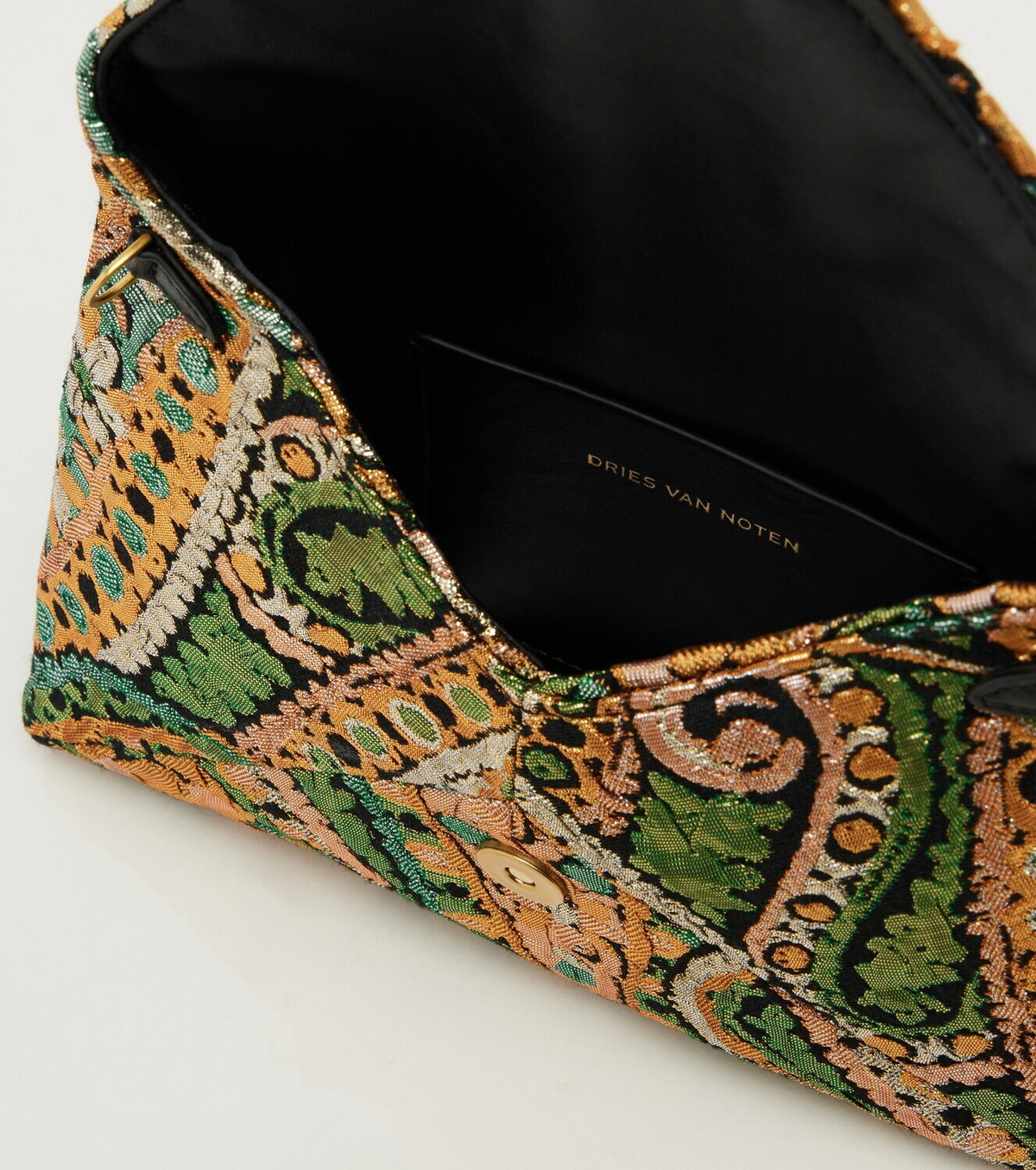 Dries Van Noten Medium jacquard clutch