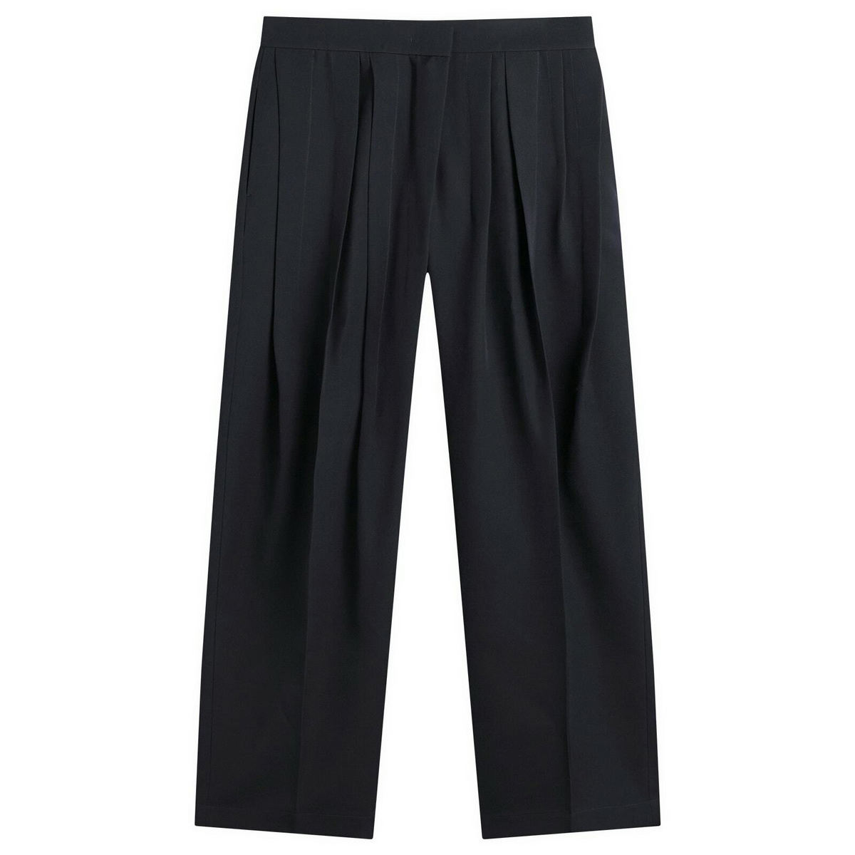 Jil Sander Women's Pleated Trousers in Navy