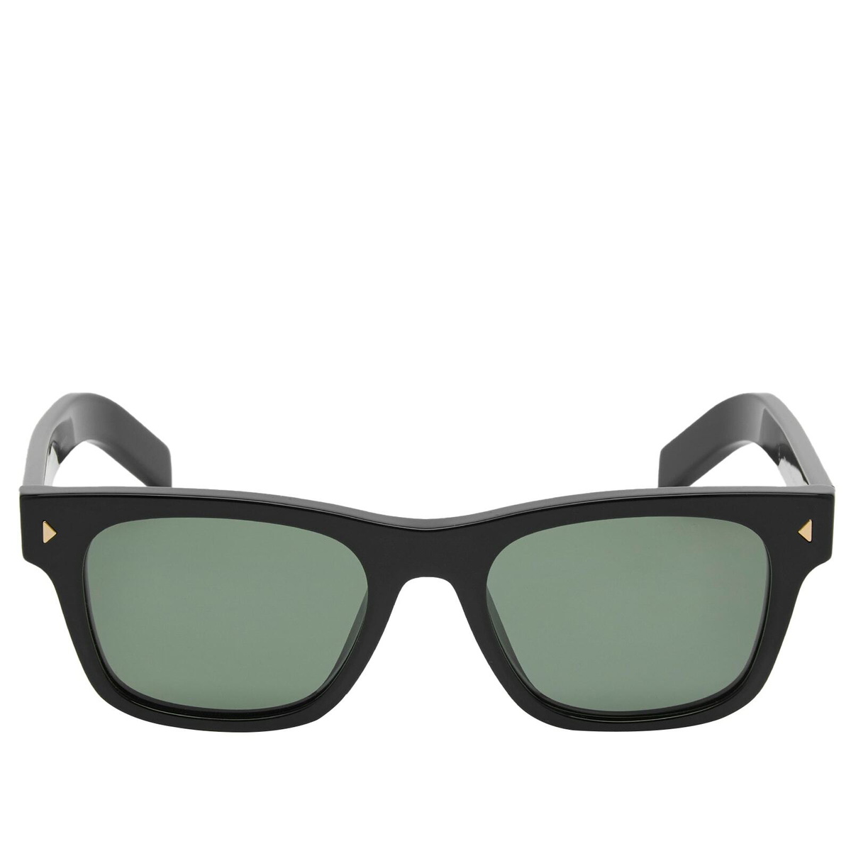 Prada Eyewear Men's A17S Sunglasses in Black/Green 