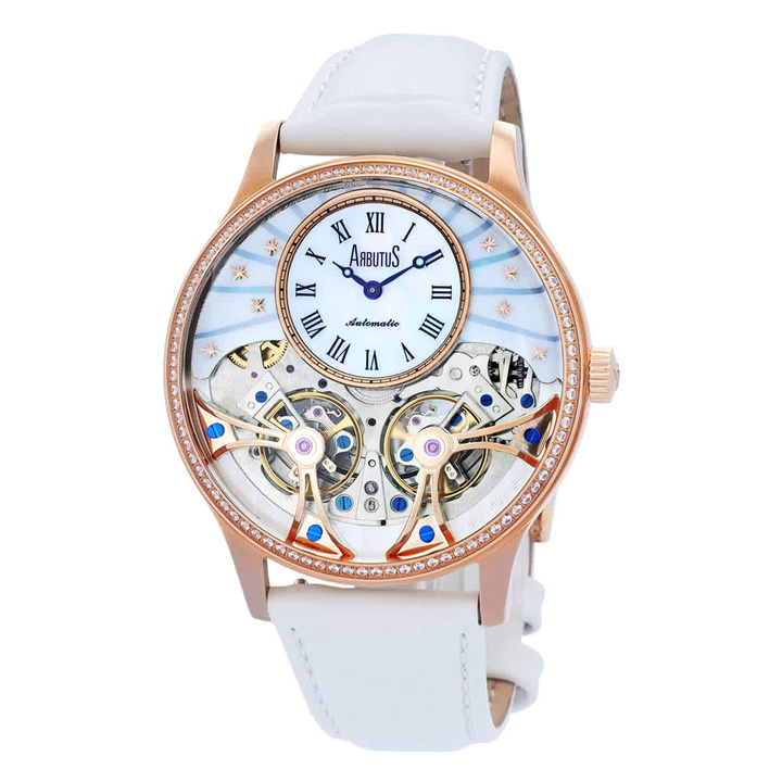 Photo: Arbutus Broadway Automatic White Dial Ladies Watch AR1903RMW