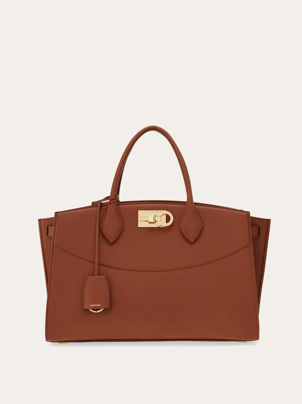 Ferragamo Womens New Ferragamo Studio Soft bag (L) in Brown