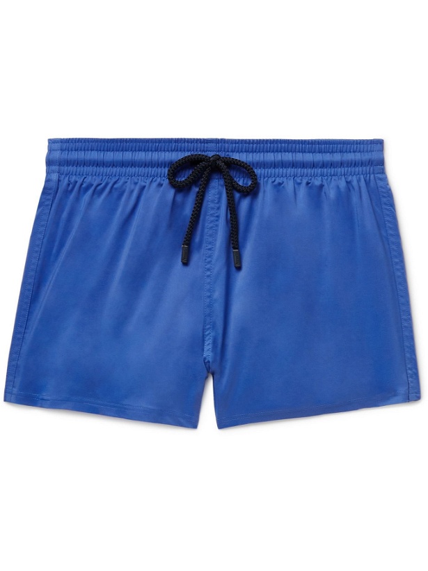 Photo: Vilebrequin - Man Short-Length Swim Shorts - Blue