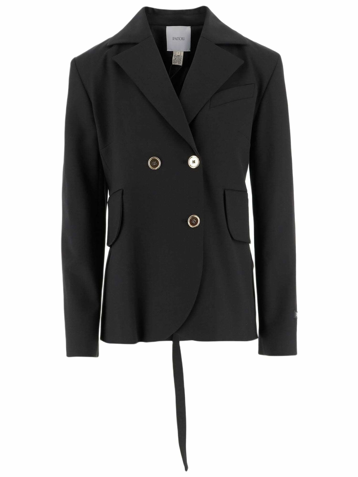 Patou No Collar Double Breasted Jacket Patou