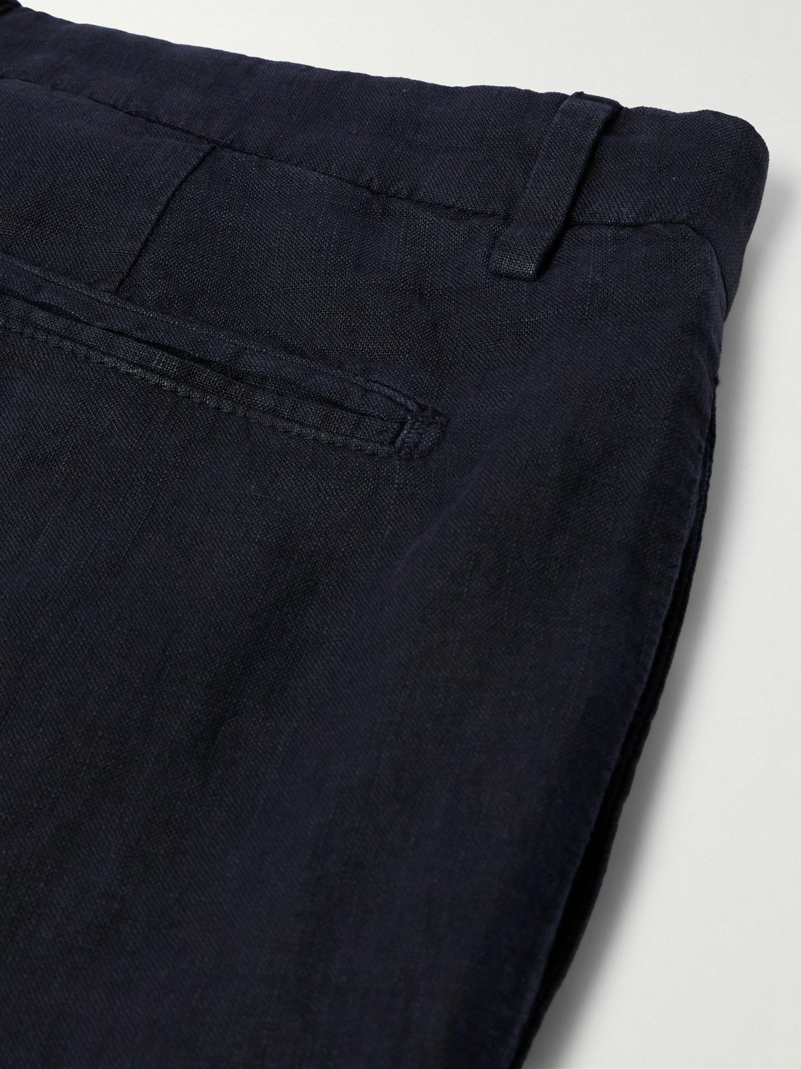 Boglioli - Straight-Leg Linen Shorts - Blue
