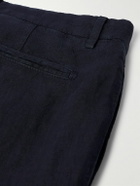 Boglioli - Straight-Leg Linen Shorts - Blue