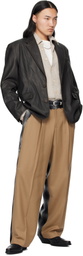 MMIC Beige Paneled Trousers