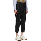 Comme des Garcons Homme Deux Black Shadow Stripe Trousers