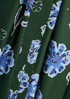 Dorothee Schumacher Big Garden Printed Silk Midi Dress Green