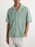 Jil Sander - Camp-Collar Cotton-Terry Shirt - Green