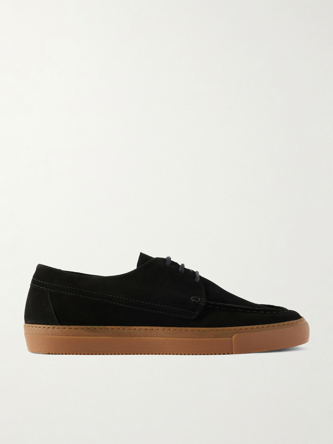 Mr P. - Larry Suede Boat Shoes - Black
