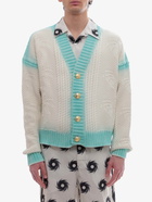 Palm Angels Cardigan White   Mens