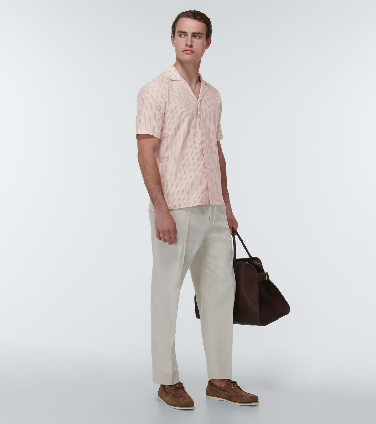 Orlebar Brown Maitan striped cotton shirt