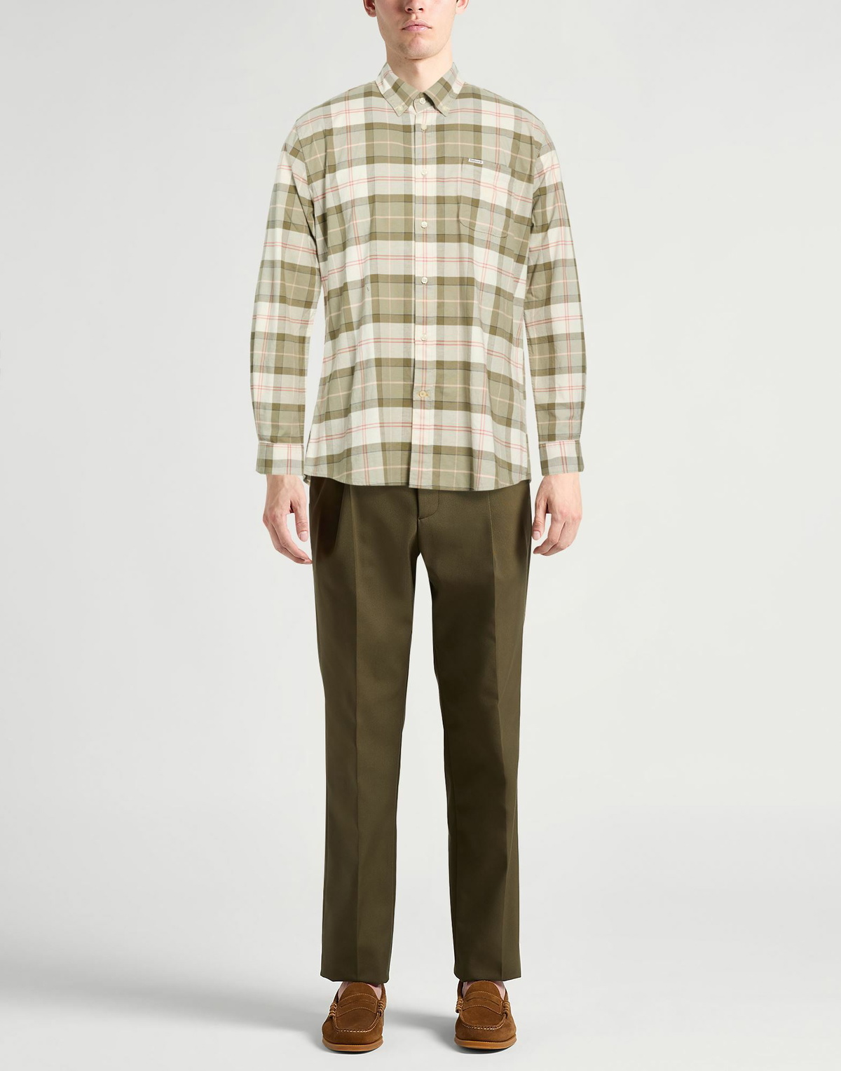 Barbour Mens Shirt Khaki