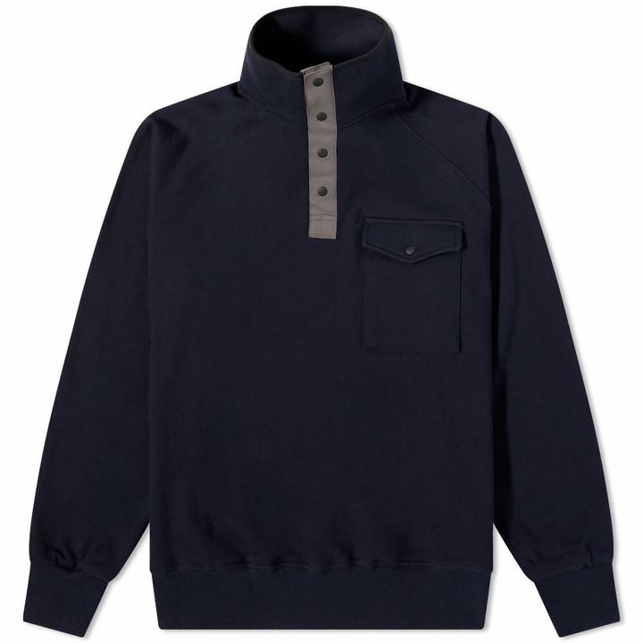 Photo: FrizmWORKS Men's Quarter Zip Sweat in Navy