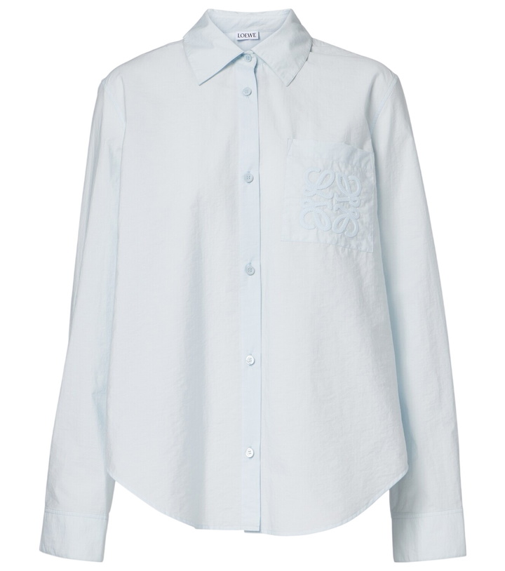 Photo: Loewe Paula's Ibiza Anagram cotton-blend poplin shirt