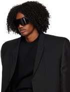 Rick Owens Black Shielding Sunglasses