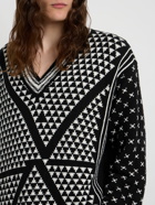 MM6 MAISON MARGIELA - Reversible Cotton Jacquard Knit Sweater