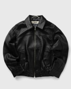 Rough. REVERSIBLE LEATHER BLOUSON Brown Mens Bomber Jacket