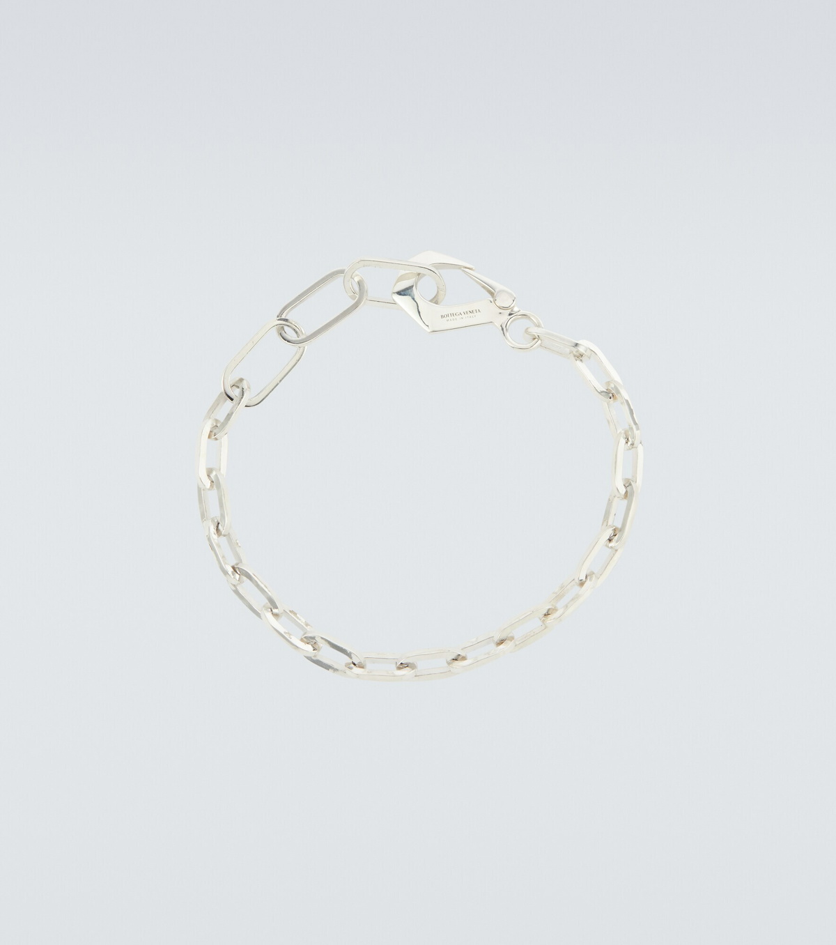 Bottega Veneta Facet Chain Sterling Silver Bracelet