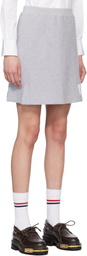 Thom Browne Gray Box Pleat Miniskirt