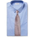 CHARVET - Checked Cotton-Poplin Shirt - Blue