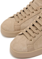 Dolce & Gabbana Logo Suede Sneakers Sand