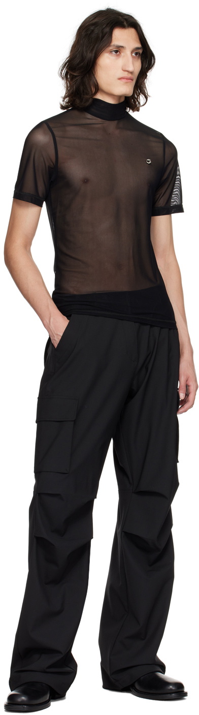 Coperni Black Fitted Turtleneck