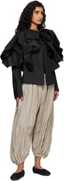 Comme des Garçons Black Ruffled Jacket