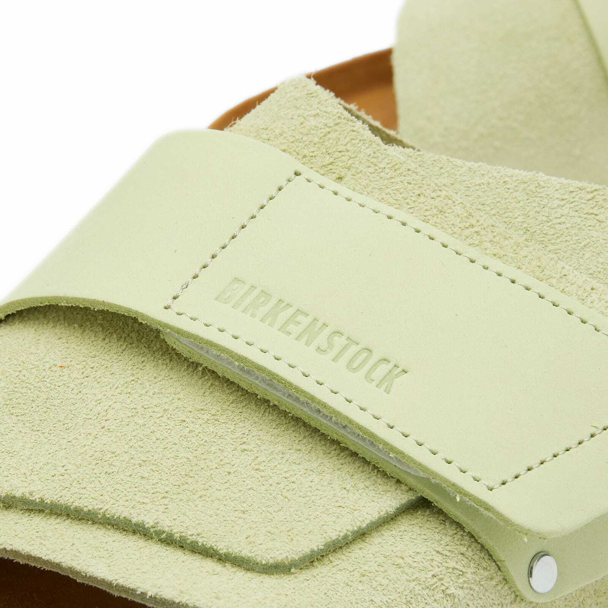 Birkenstock Kyoto Faded Lime Suede Leather Adjustable Strap Sandals EU43 M10 NIB NWT Birkenstock Faded Lime Green Kyoto Suede | Mercari main image 4