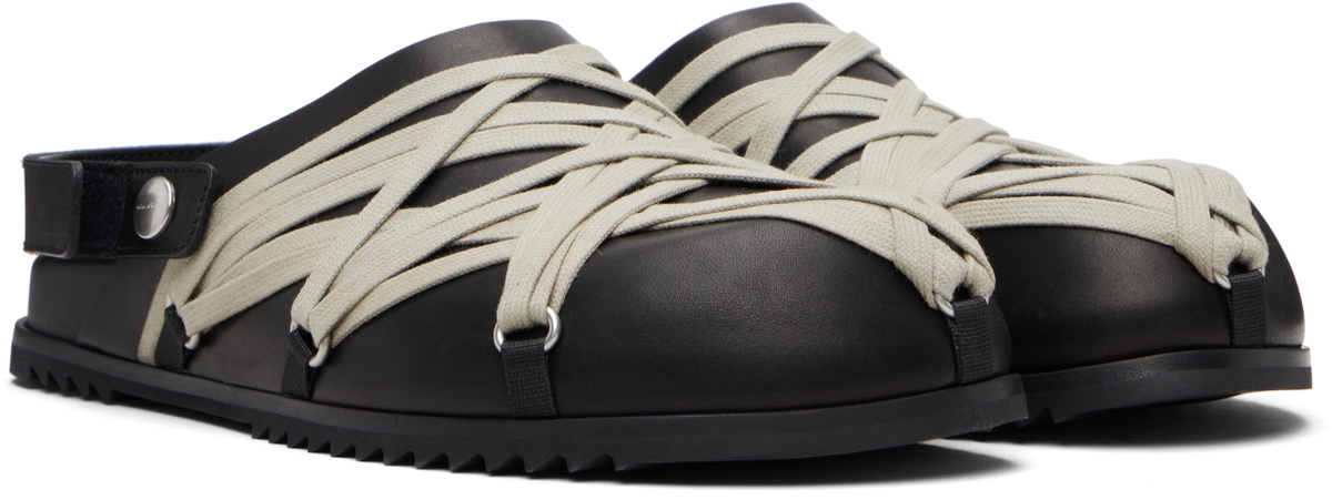 Rick Owens Black Temple Megalace Mule Loafers