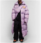 Off-White - Oversized Quilted Nylon-Ripstop Down Jacket - Purple