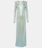 Galvan Frieze jersey gown