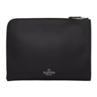 Valentino Black Valentino Garavani VLTN Rockstud Corner Pouch