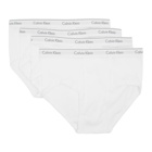 Calvin Klein Underwear Four-Pack White Classic Fit Briefs