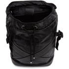 Diesel Black L-Blaid Ranner Backpack