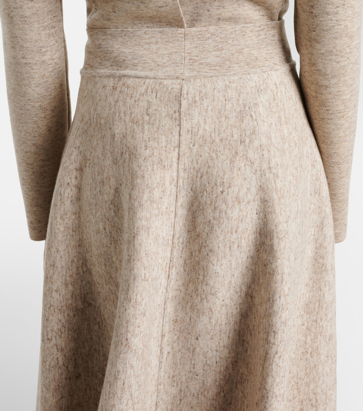 Loro Piana Cashmere, wool, and linen midi skirt