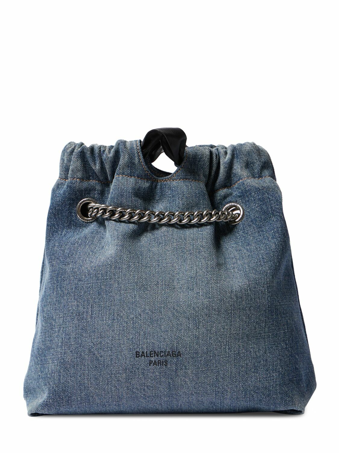 BALENCIAGA - Small Crush Denim Tote Bag Balenciaga