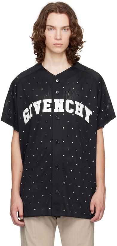 Photo: Givenchy Black College Baseball Shirt