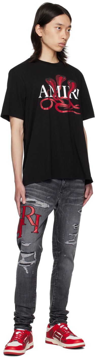 【関税込み】AMIRI ブラック Poison Tシャツ AMIRI Poison Cotton T-shirt | Black | FARFETCH