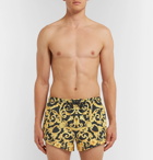 Versace - Short-Length Printed Swim Shorts - Gold