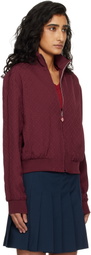Casablanca Burgundy Monogram Track Jacket